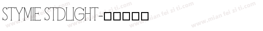 STYMIE STDLIGHT字体转换